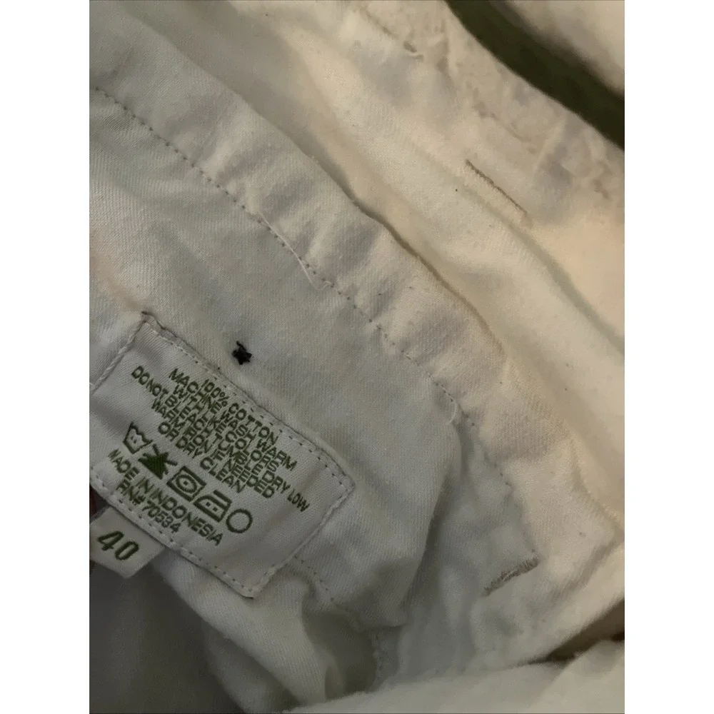 Orvis Mens 40x30 40 x 34 Khaki Tan Double Pleated Cotton Chinos Straight Preppy